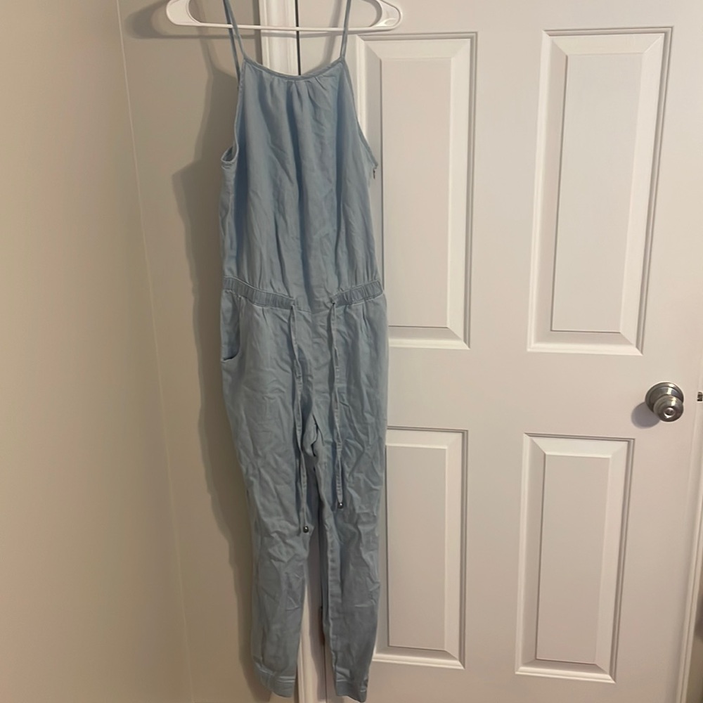 Lightweight Lightwash Denim Jumpsuit